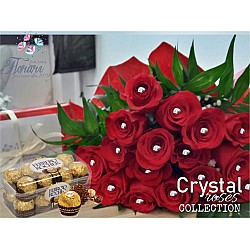 Bouquet Crystal Roses