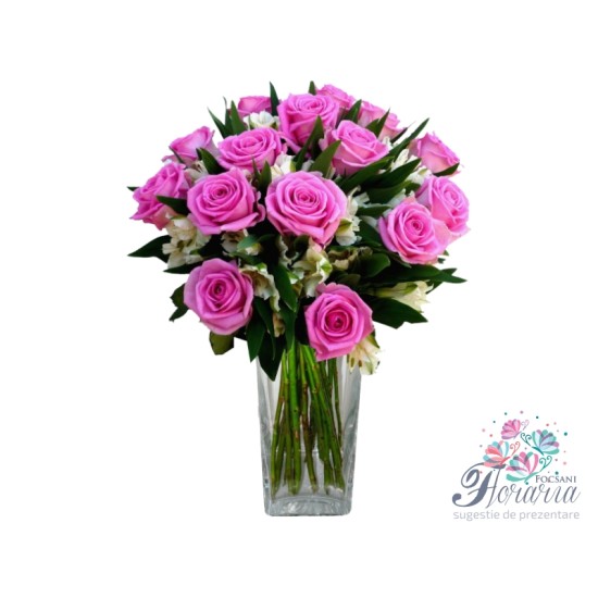 Mixed Bouquet Roses and Alstromeria