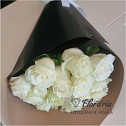Classic Bouquet 15 Premium White roses