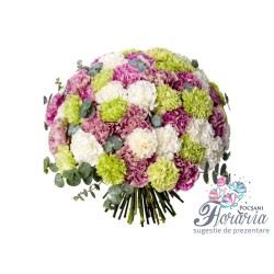Buchet mixt din garoafe colorate Buchet mixt din garoafe colorate